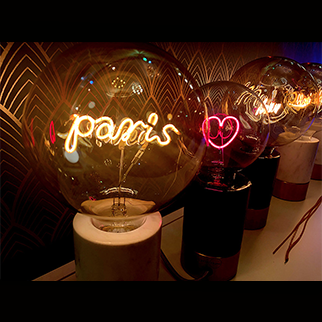 Lampe Message in the bulb